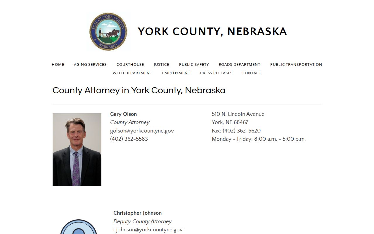 York County criminal history County Attorney record chain